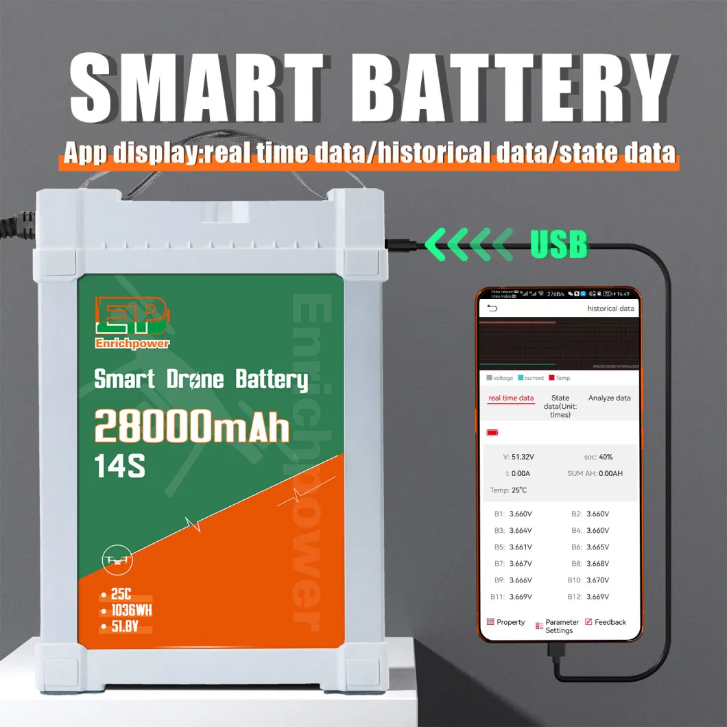 Benutzerdefiniertes Drohnen-Strommodul 51,8 V Batterieflugdrone AC-DC-Modul 1
