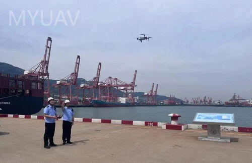 Aktuelle Unternehmensnachrichten über Luftuntersuchungen mit MYUAV helfen, die Qualität und Effizienz der Durchsetzung des Verkehrsrechts im Hafen von Lianyungang zu verbessern