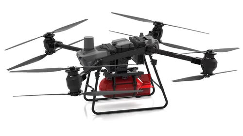Aktuelle Unternehmensnachrichten über FC30 Drohnen montierte Feuerlöschwasserkanone ♫ DJI FC30 Drohne ♫ Myuav gefesselte Drohne ♫ Bis zu 240m