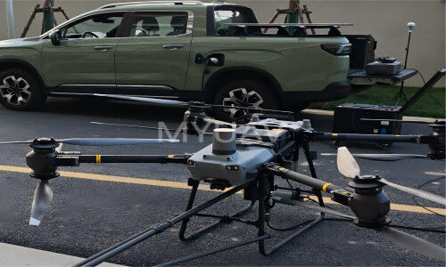 Aktuelle Unternehmensnachrichten über Synergistische Anwendung von MYUAV Dual Tethered Cleaning UAV und Radar Pure Electric Pickup Trams