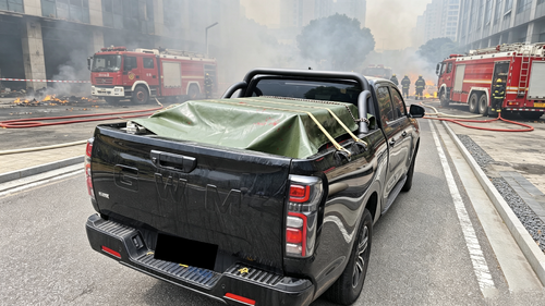 Aktuelle Unternehmensnachrichten über MYUAV FC100 Firefighting Drone Successfully Completes Field Drill; Tethered Power Supply and Long Endurance Enable Effic